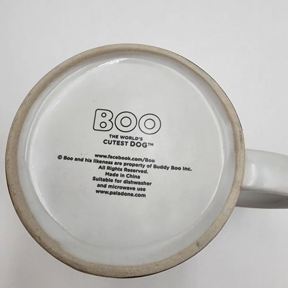 NEW BOO The World's‎ Cutest Dog MUG Pomeranian Puppy Ceramic PALADONE UK